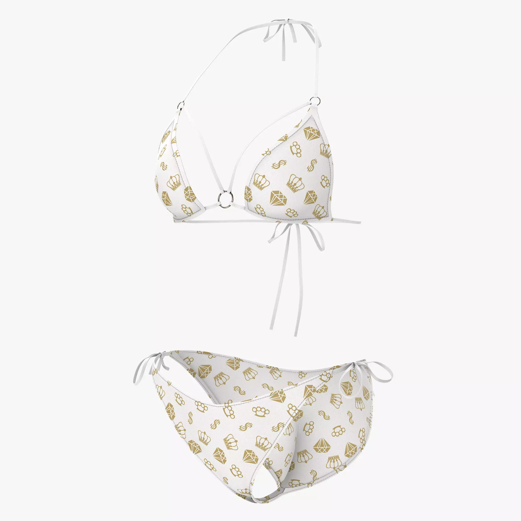 Swimming suit Low-poly 3D model
