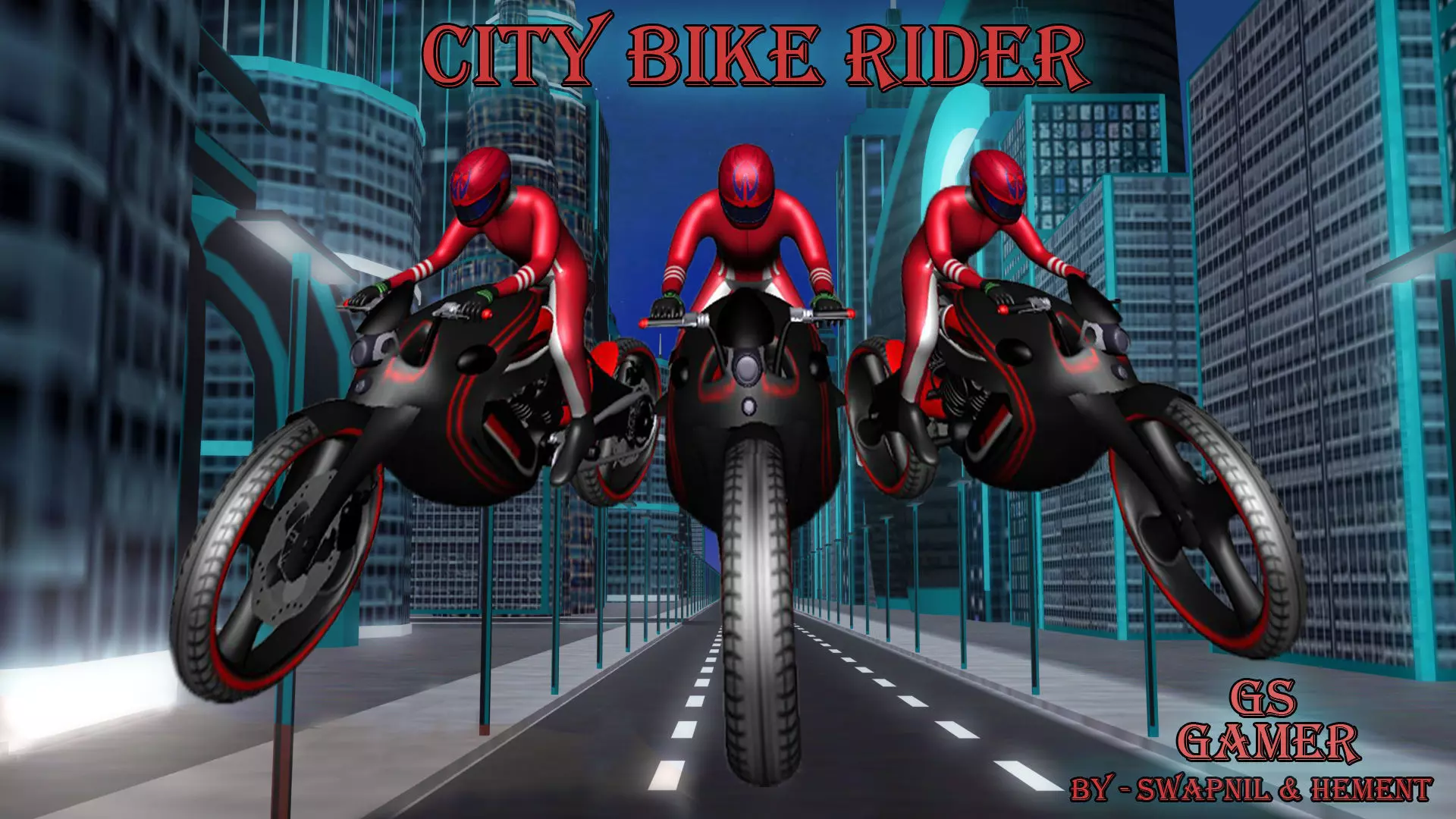 Bike Rider Gaming Low-poly 3D model_0