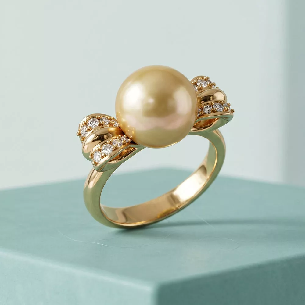 Pearl ring 3D print model