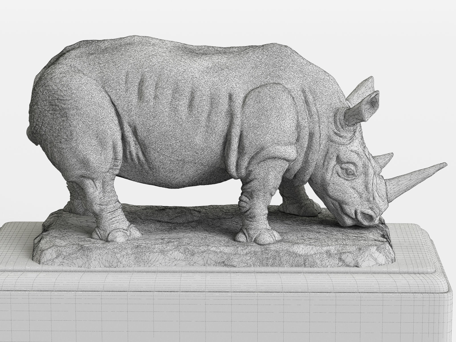 RH Rhino sculpture 3D model_7