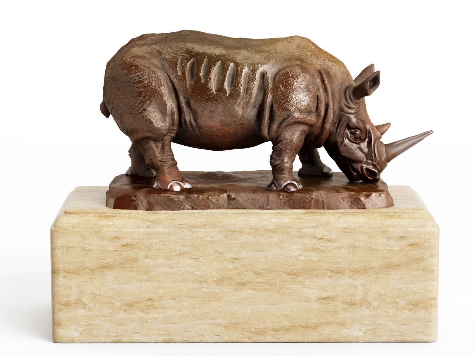 RH Rhino sculpture 3D model_4
