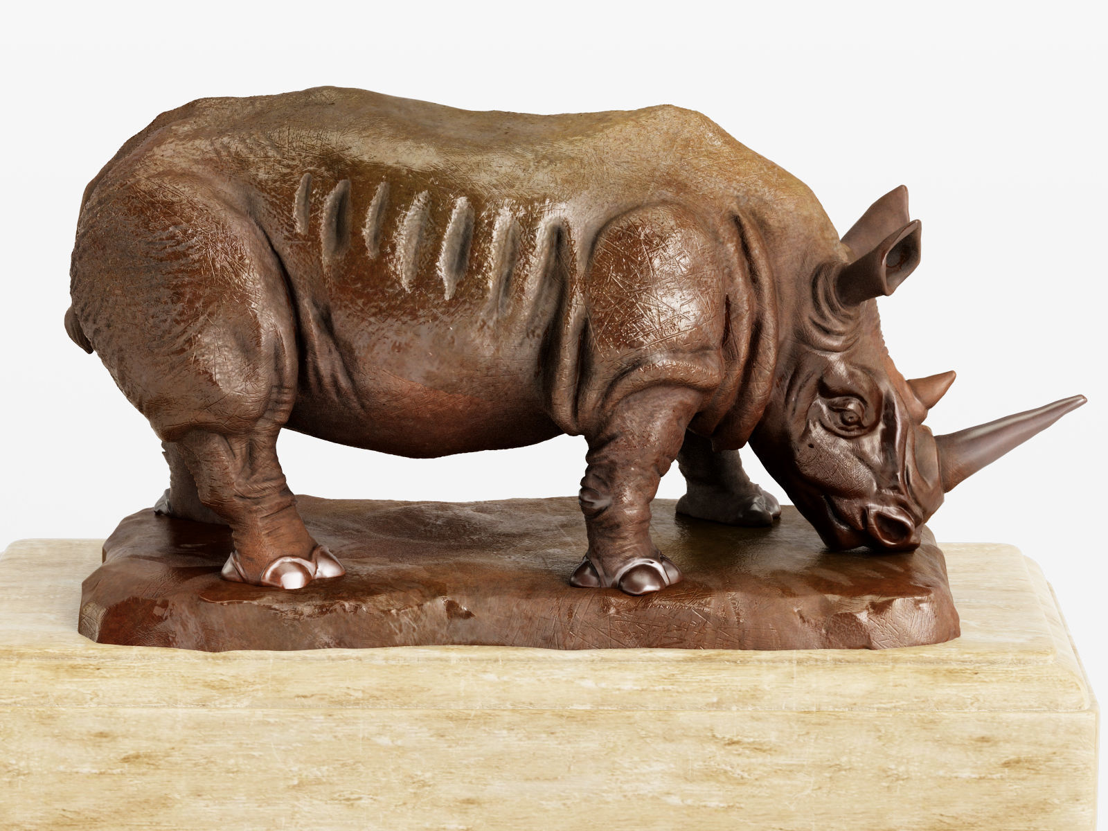 RH Rhino sculpture 3D model_1