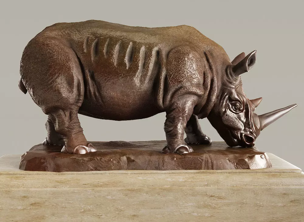 RH Rhino sculpture 3D model_0