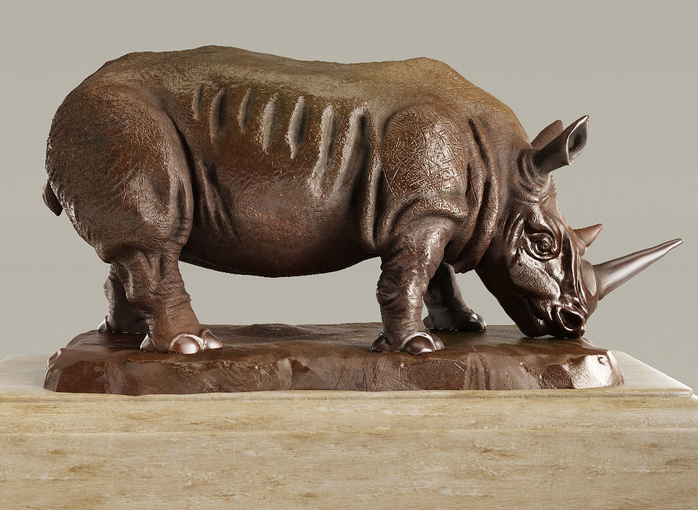 RH Rhino sculpture 3D model CGTrader