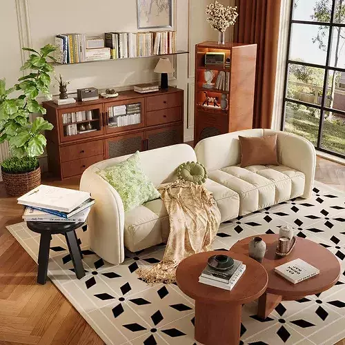 French retro-style living room 3D model