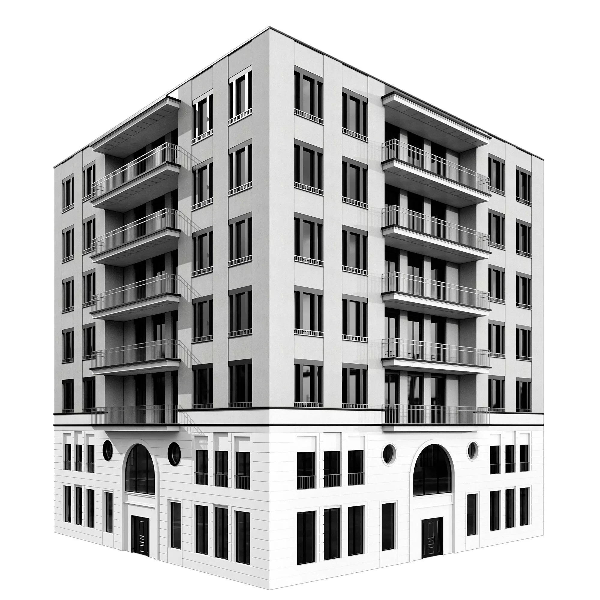 RESIDENTIAL BUILDING NO160 A 3D model