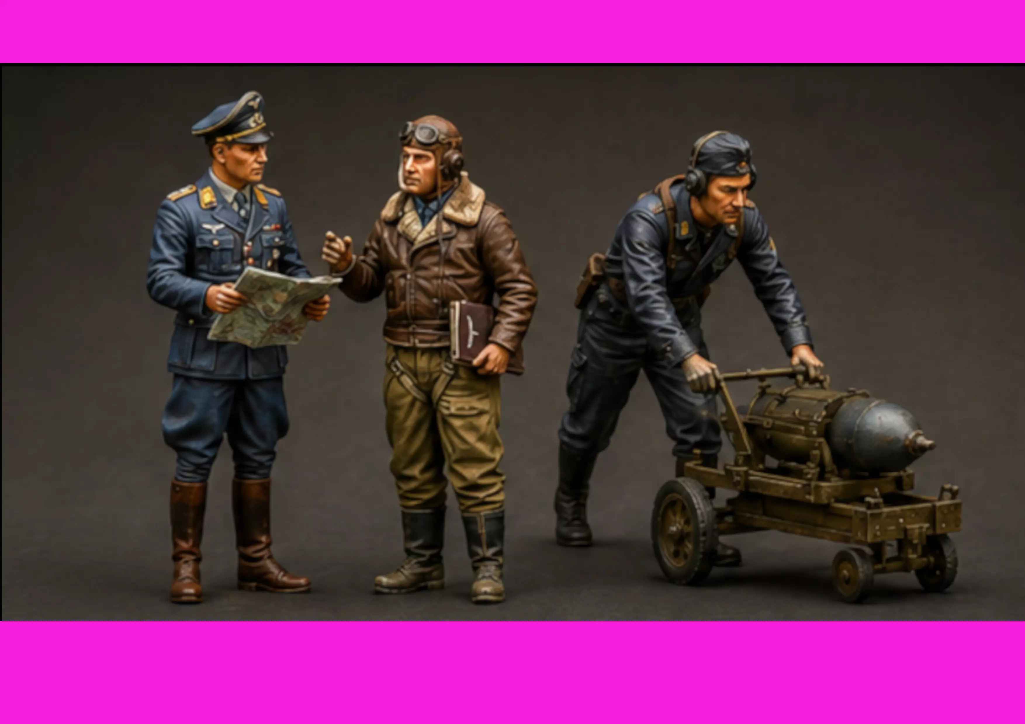 WWII Luftwaffe Officers 3D print model