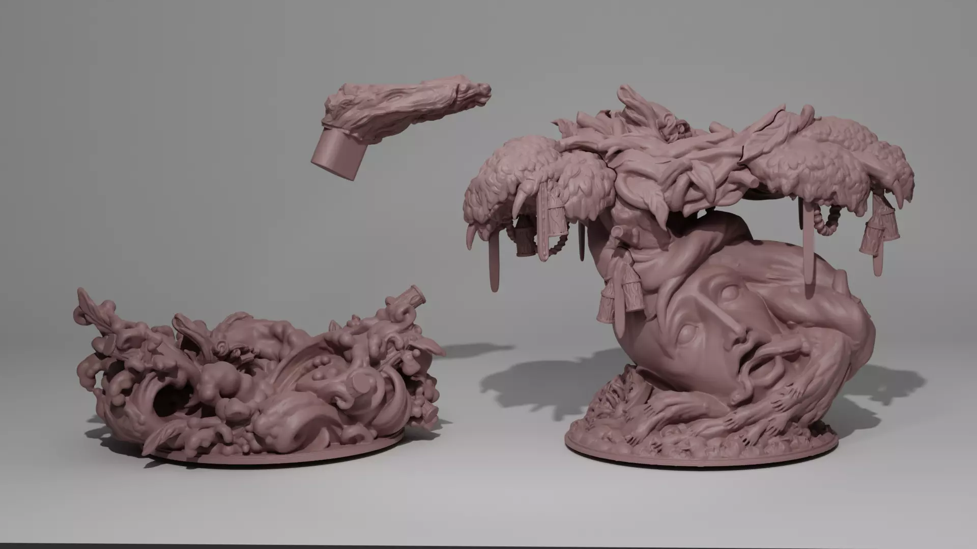 Phoenix Base Bundle - Kingdom Death Monster 3D print model