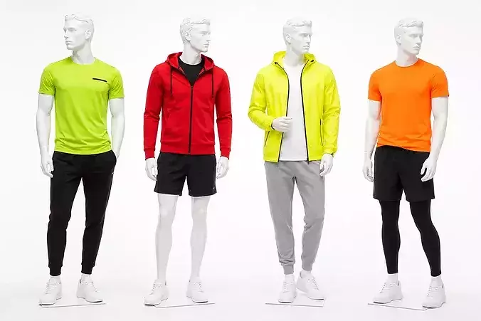 4 Male Sports Mannequin Collection Store Display 008