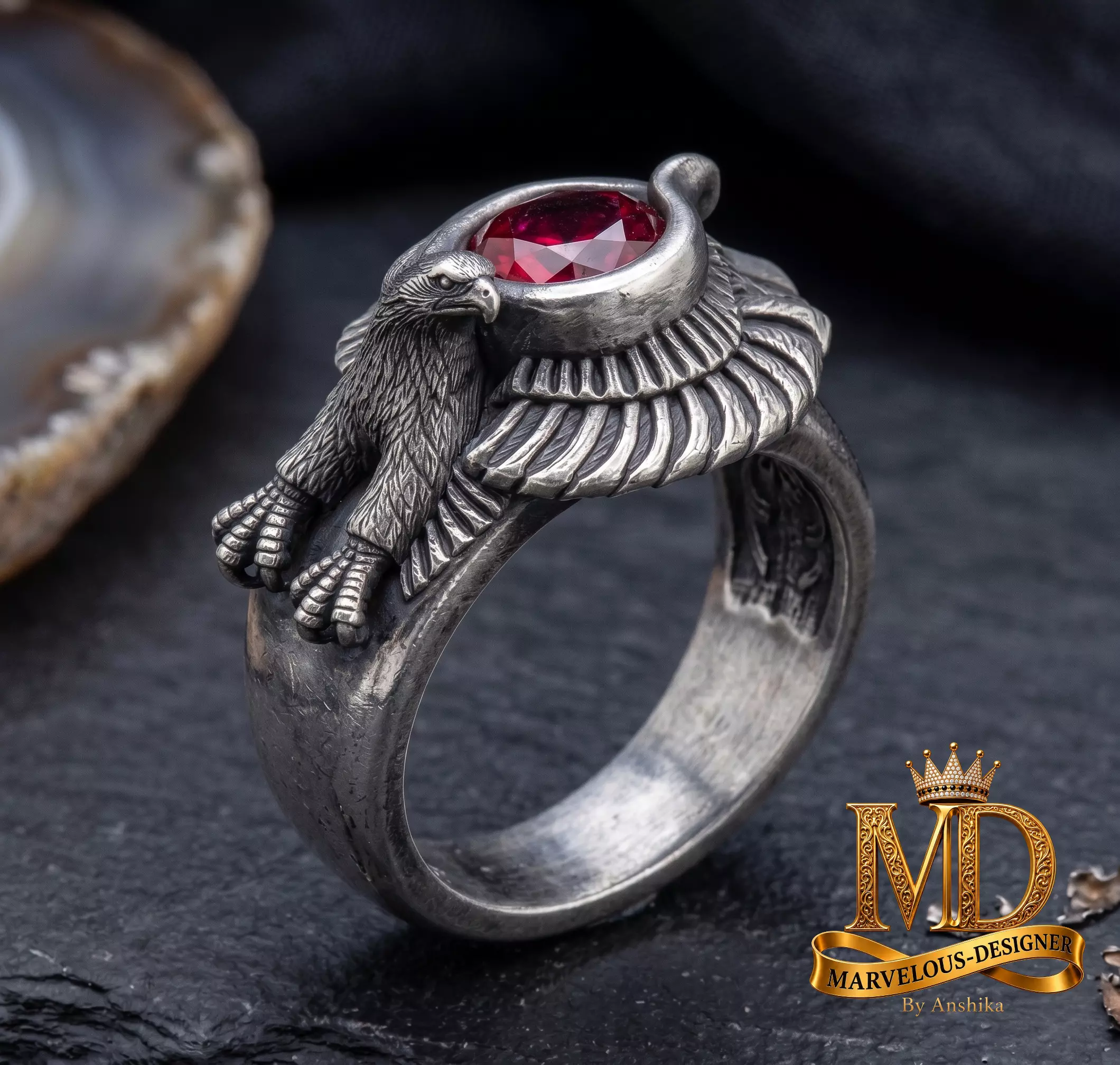 Eagle Ring 3D print model