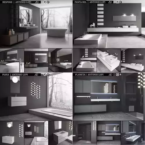 Bathroom furniture collection Antonio Lupi 3D model