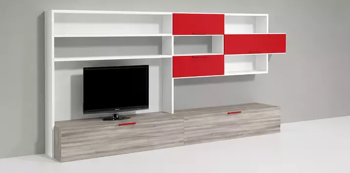 Modern Wall Mounted Entertainment Center 3D model