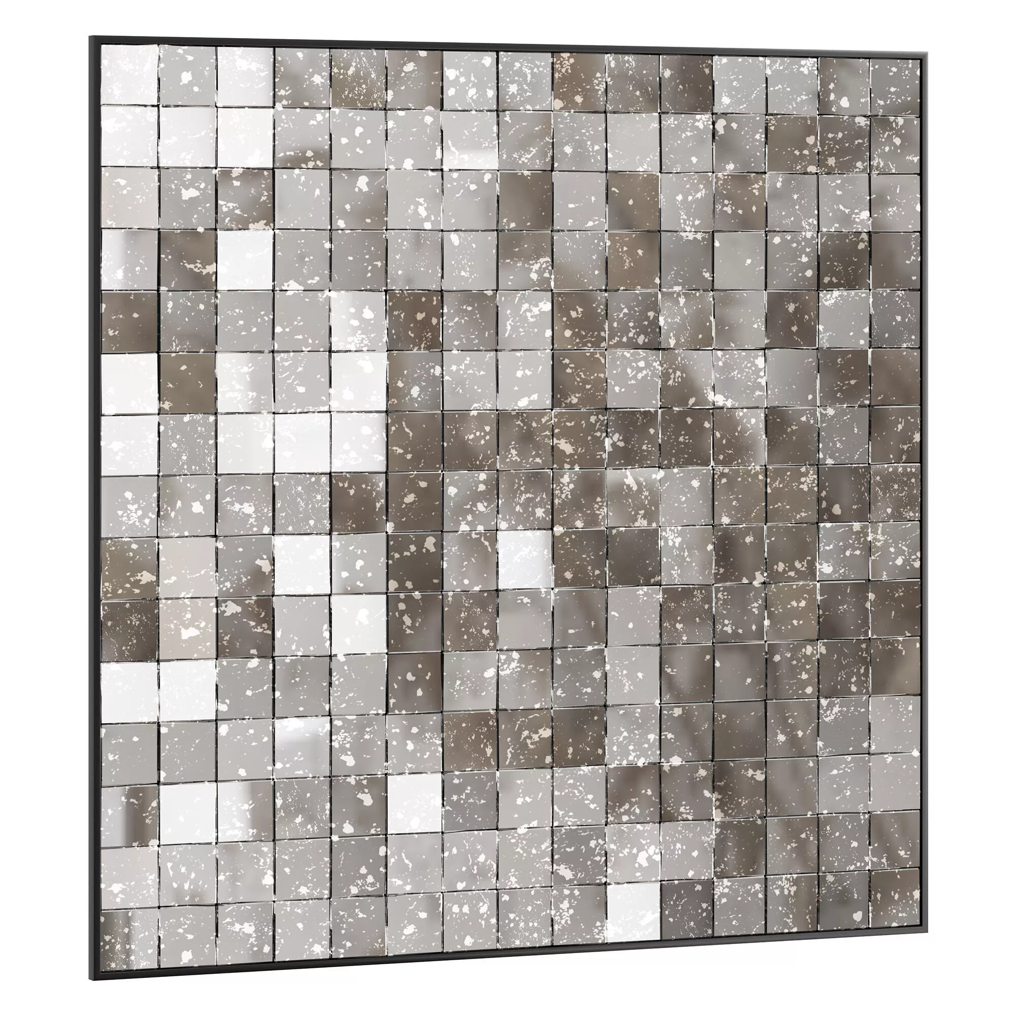 Antique Glass Mosaic Mirror 3D model