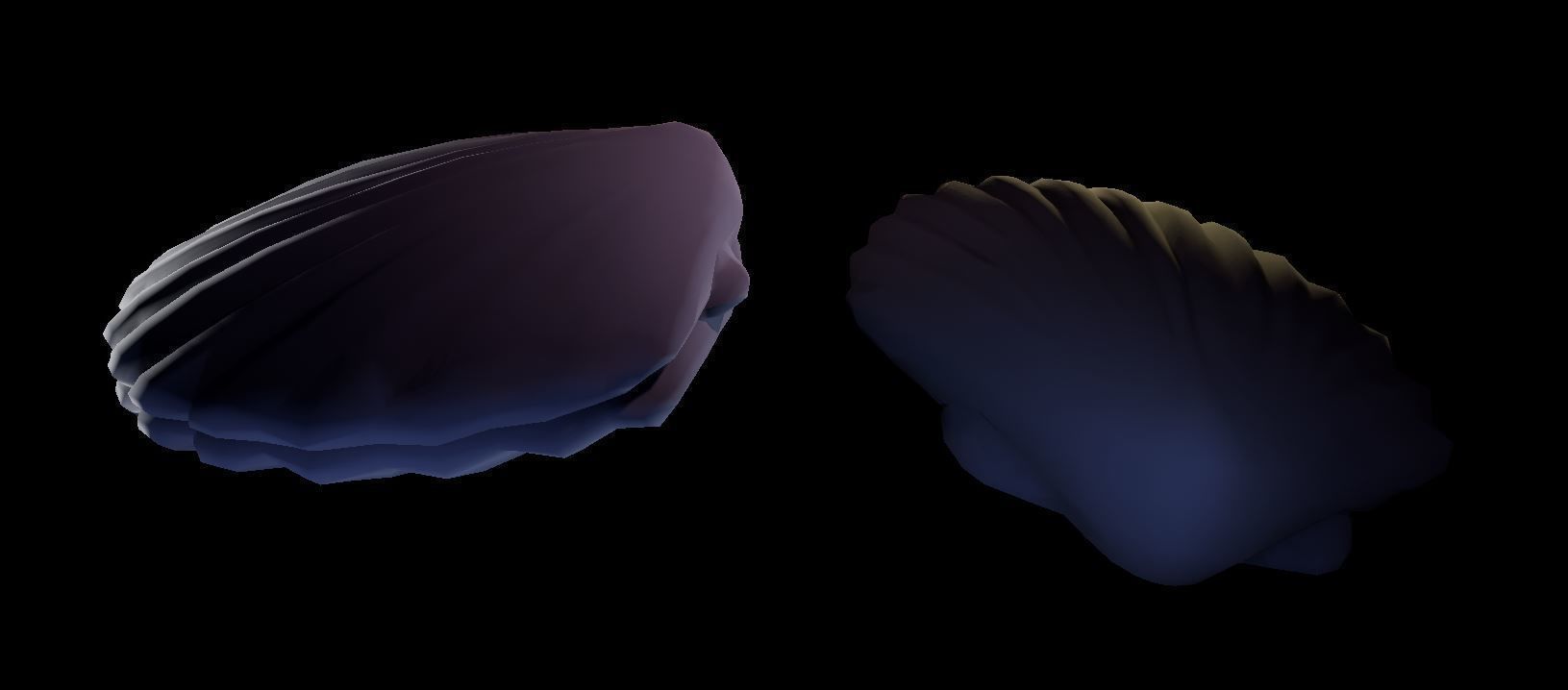 Mussel01 - 1k Triangles-Mesh and Decal Low-poly 3D model_1