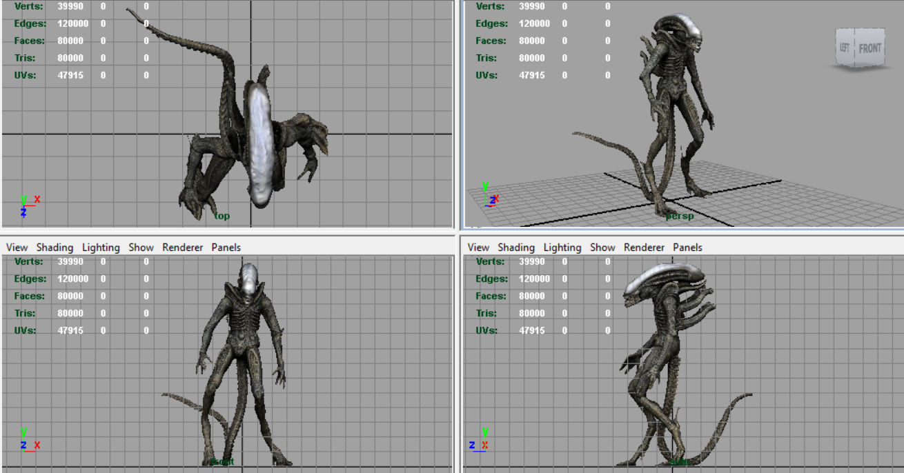 Alien Xenomorph 3D model_10