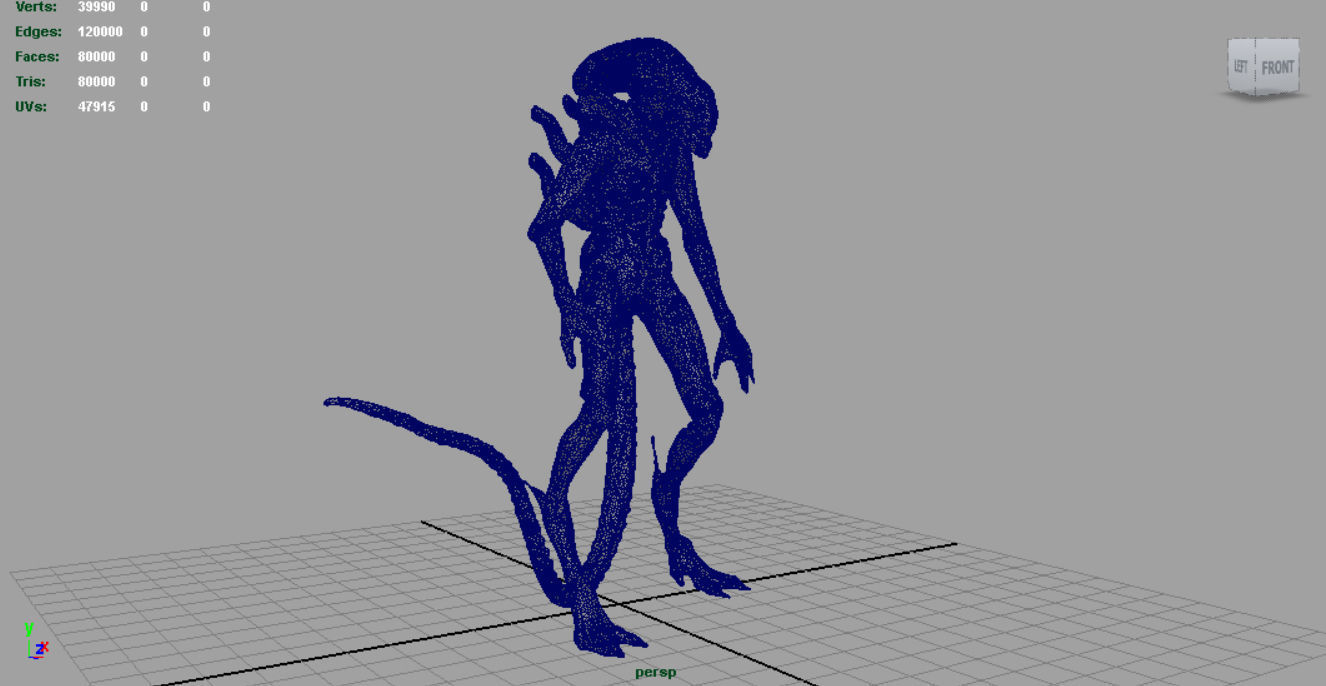 Alien Xenomorph 3D model_7