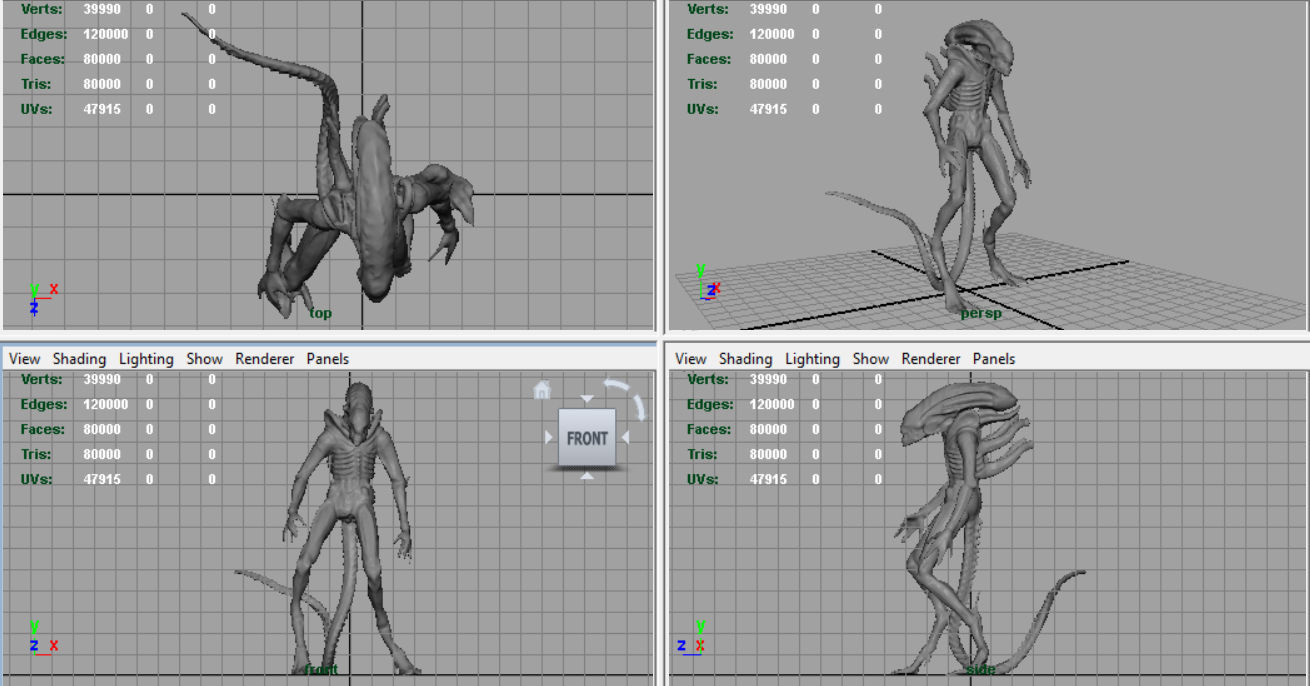 Alien Xenomorph 3D model_9