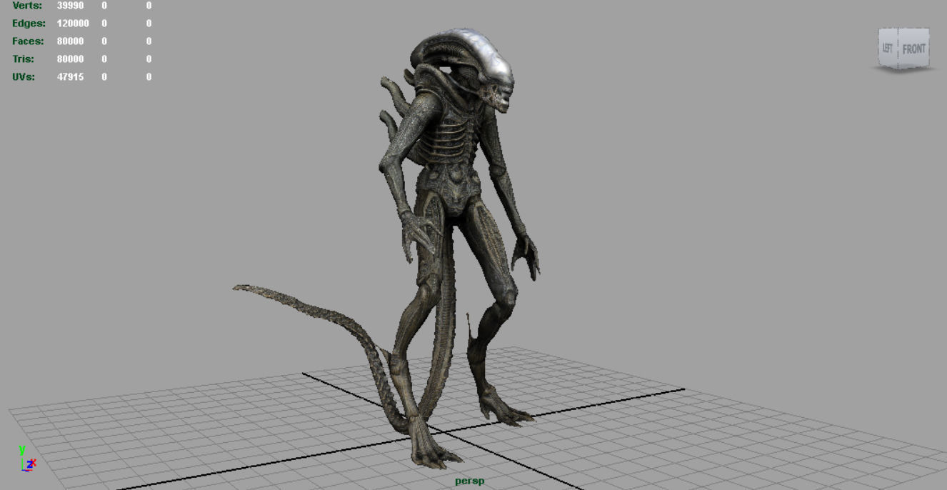 Alien Xenomorph 3D model_5