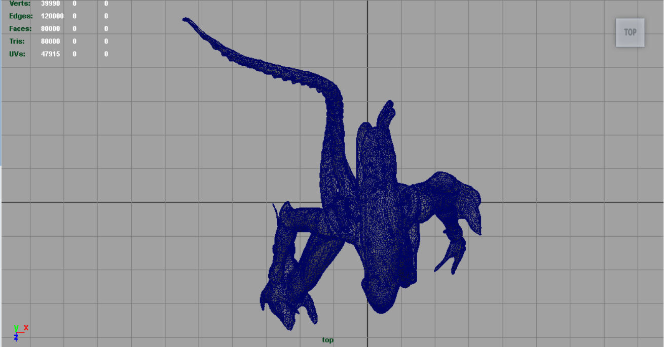 Alien Xenomorph 3D model_12