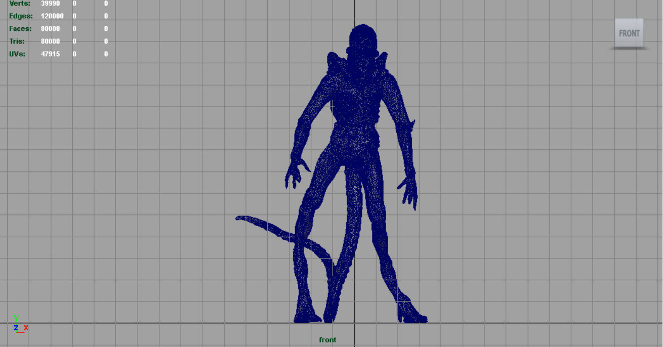 Alien Xenomorph 3D model_13