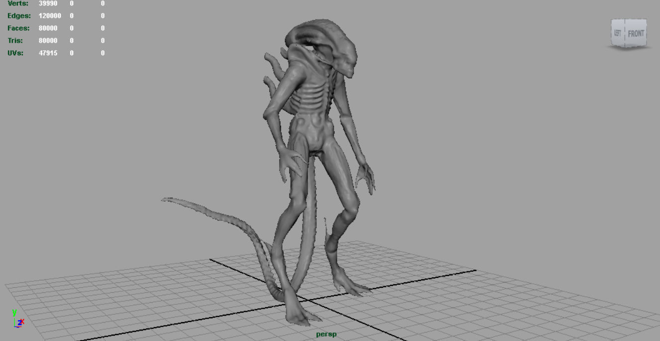 Alien Xenomorph 3D model_6