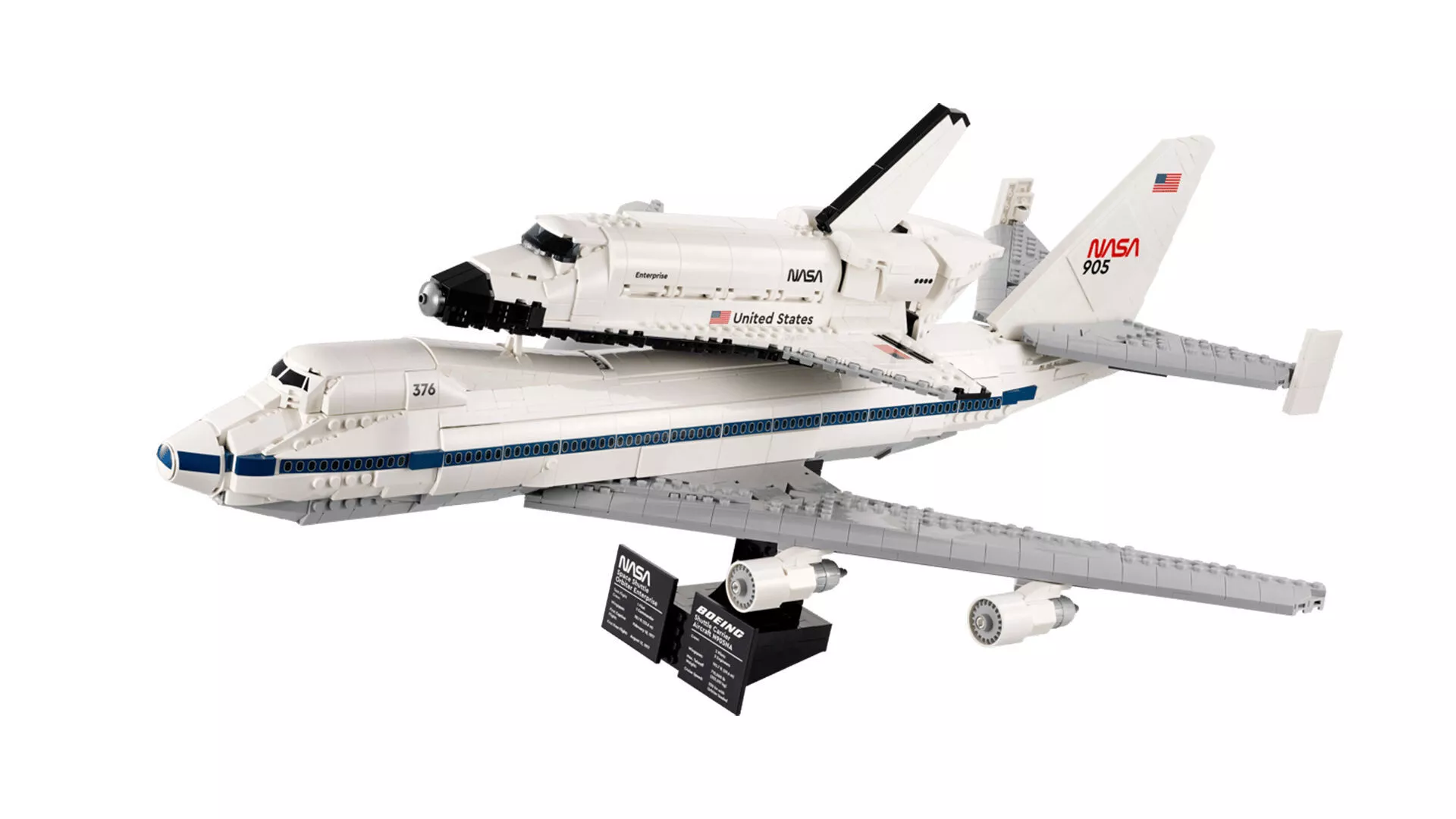 MB-10360 Heavy Transport Aircraft with Orbital Shuttle 3D print model