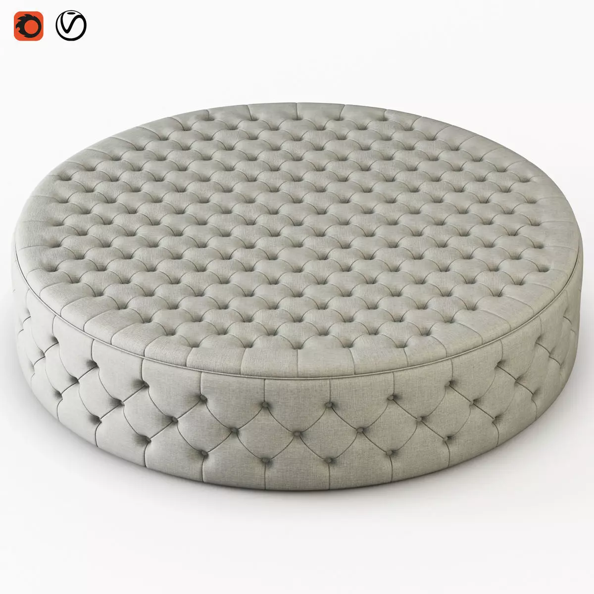 Pouf Allegri 3D model_0