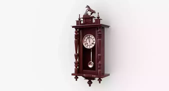 Pendulum Wall Clock 3D model