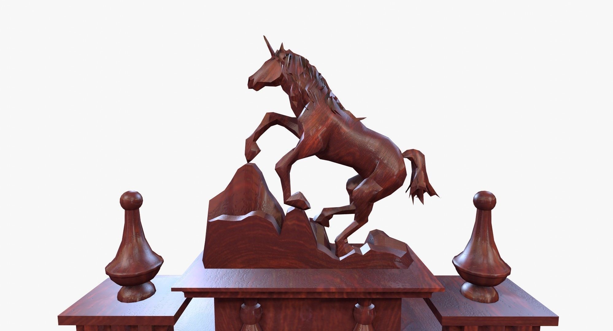 Pendulum Wall Clock 3D model_7