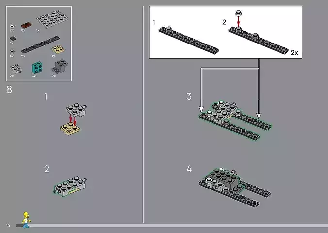 MB-10352 Cartoon Fast Food Restaurant  3D print model 6