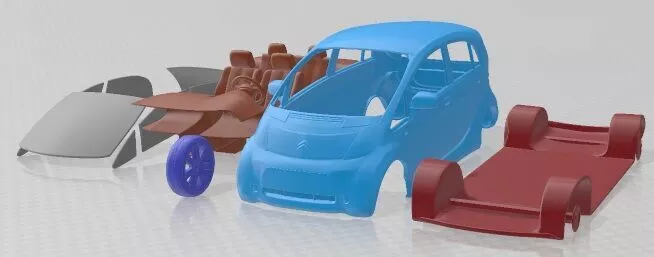 Citroen C Zero 2011 Printable Car 3D print model