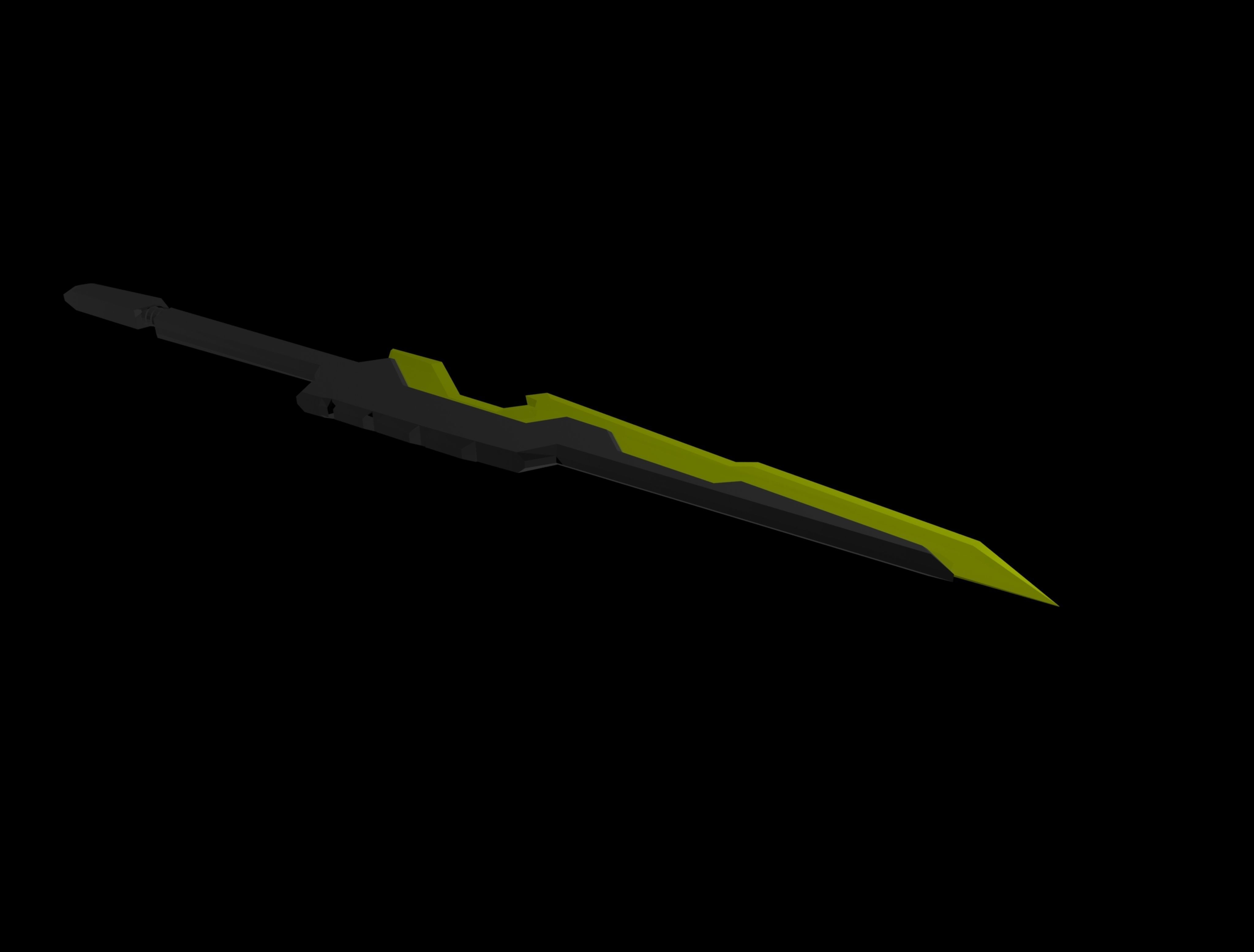 Project Yi sword-League Of Legends Low-poly 3D model_2