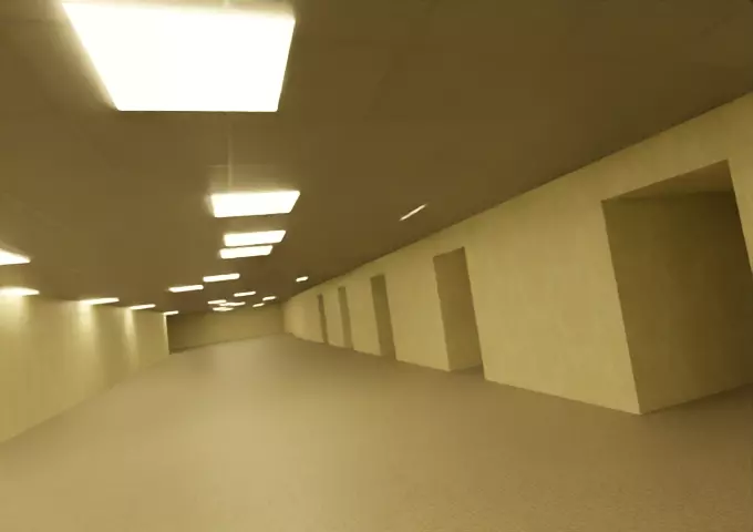 Backrooms Blender Project file 3D model