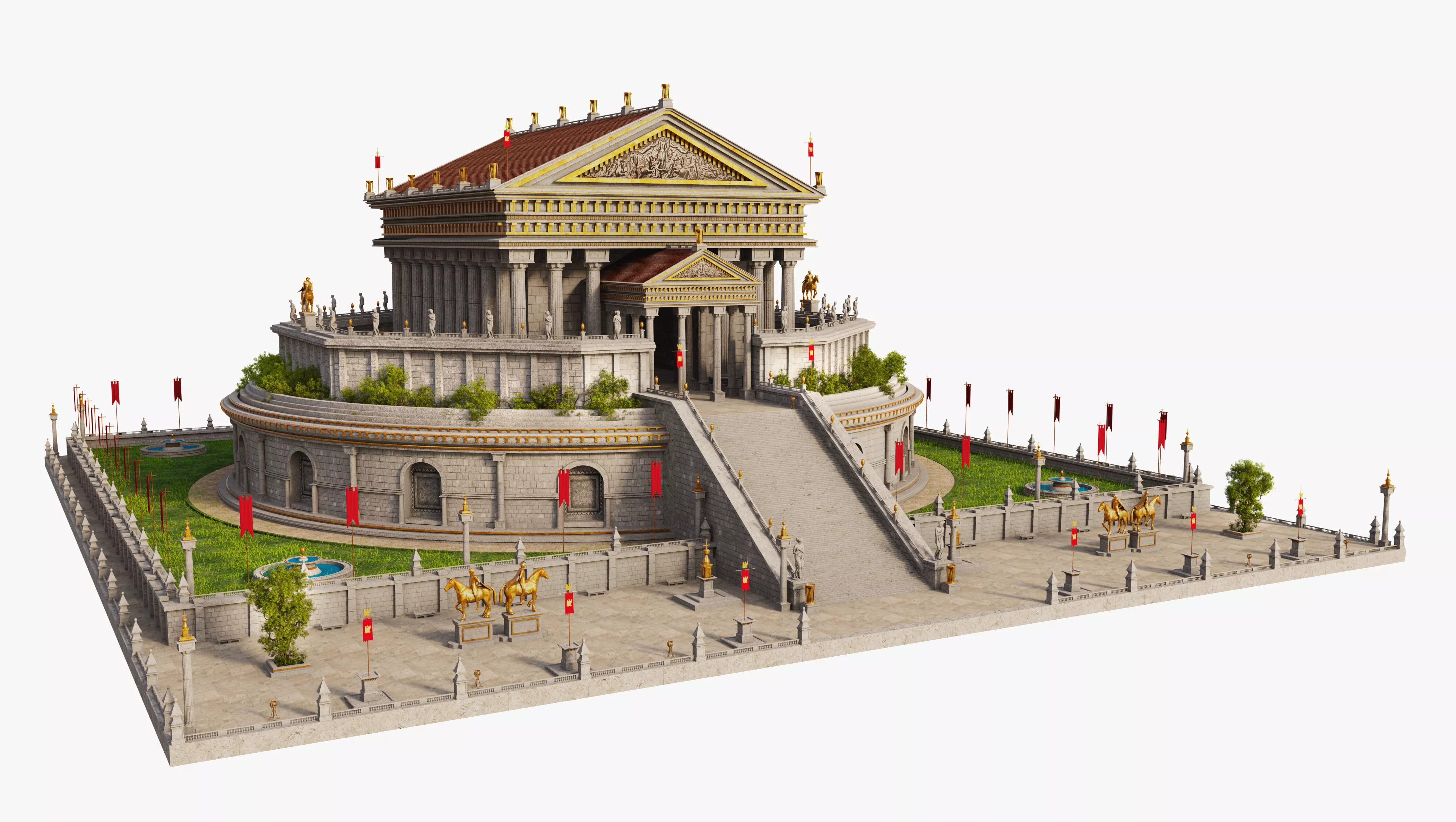 Temple of Jupiter Optimus Maximus 3D model