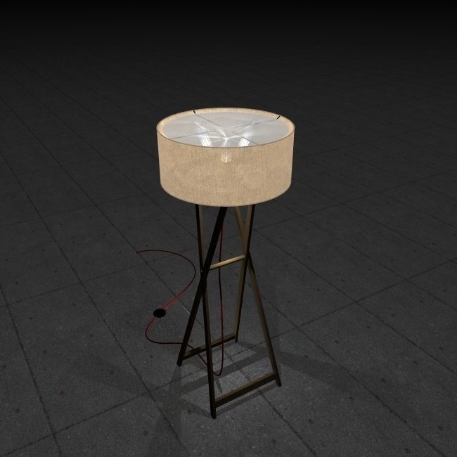 floor lamp Gala 3D model_2