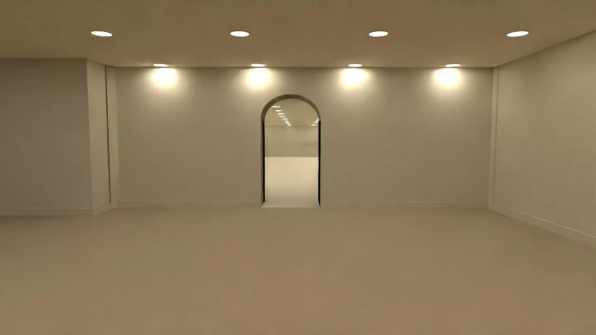 Backrooms V2 Blender Map 3D model