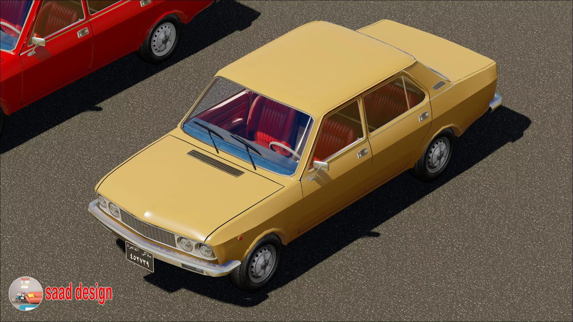Fiat 132 All cairo old Low lumion 3D model