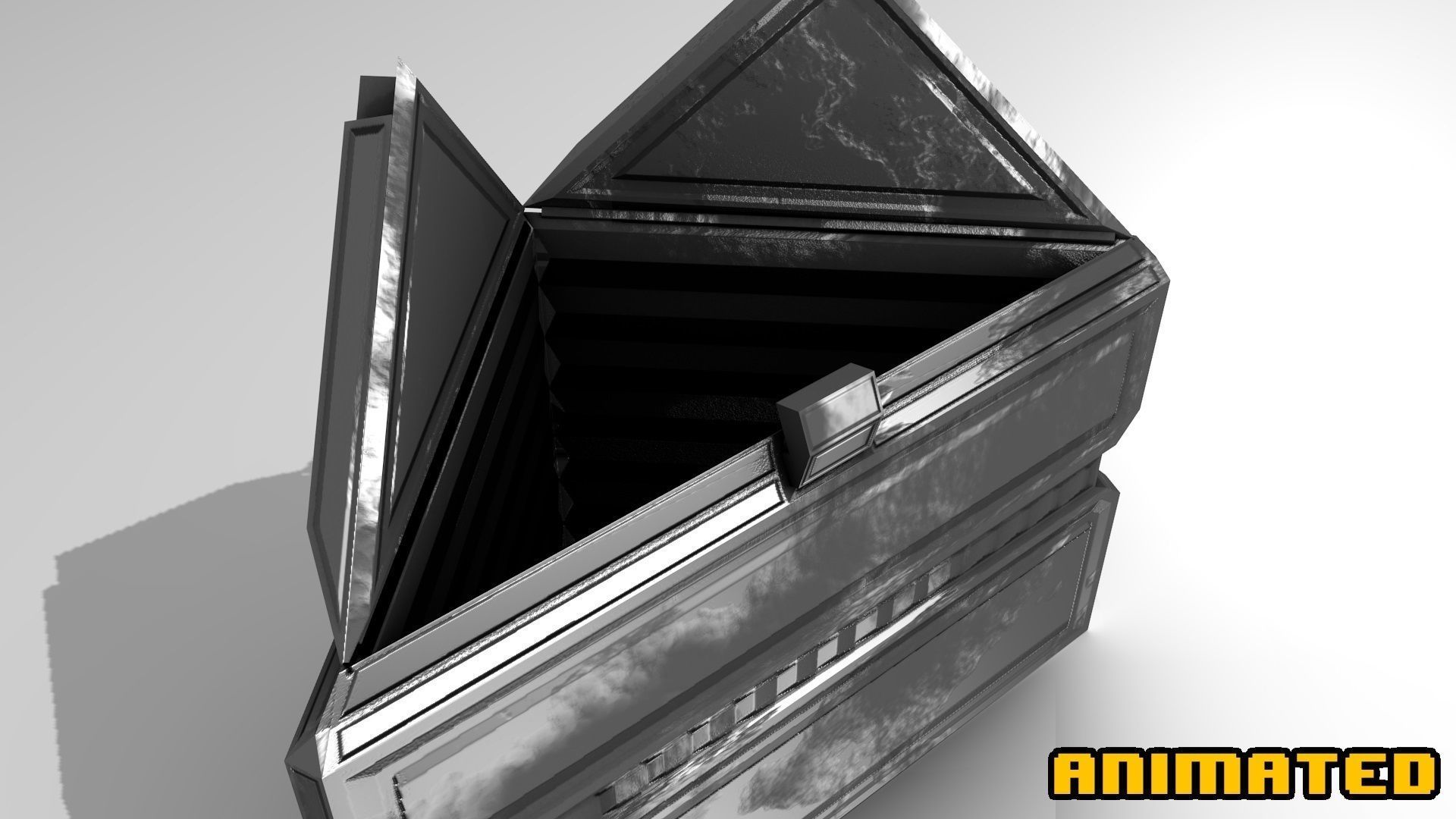 PBR Scifi Container and Industrial Assets Set Low-poly 3D model_26
