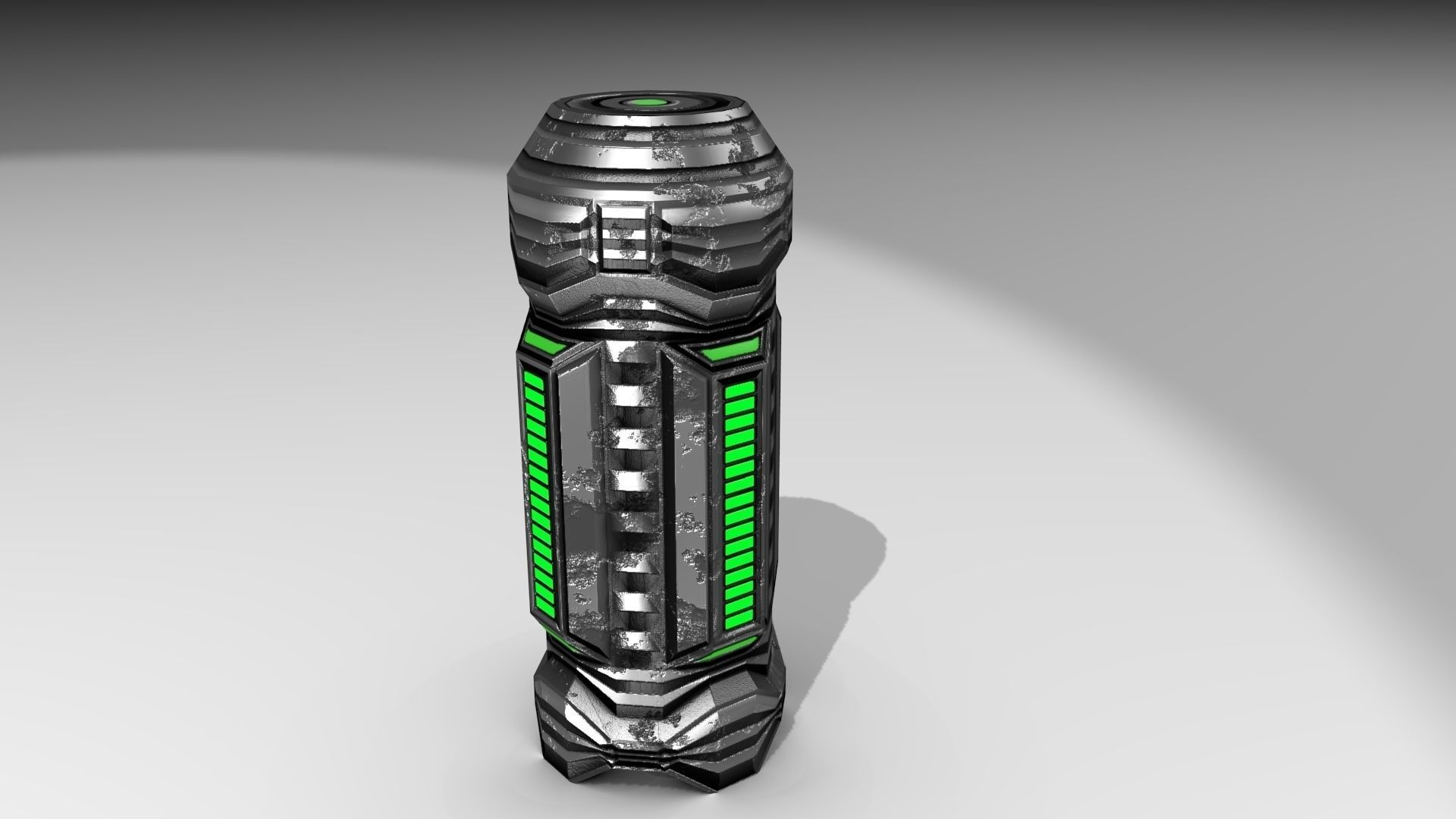 PBR Scifi Container and Industrial Assets Set Low-poly 3D model_23