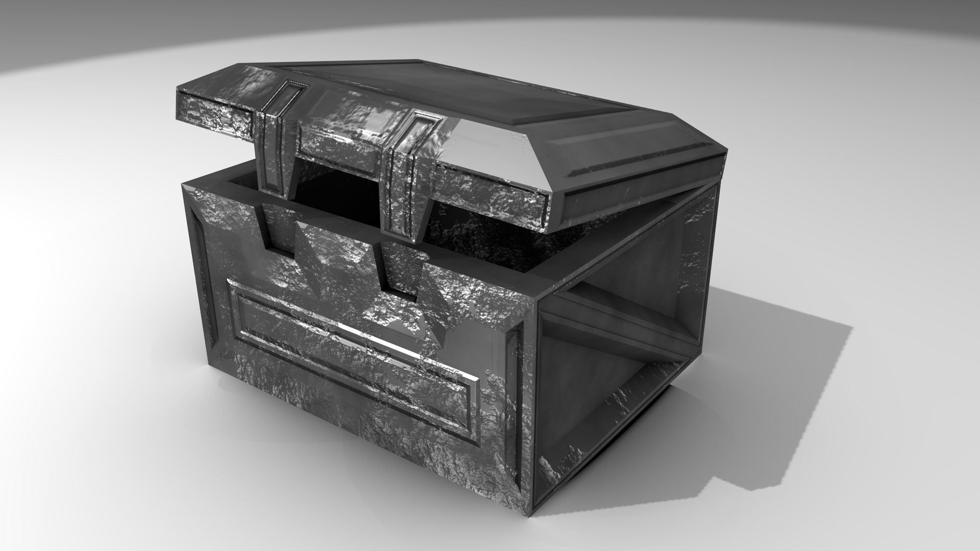 PBR Scifi Container and Industrial Assets Set Low-poly 3D model_21