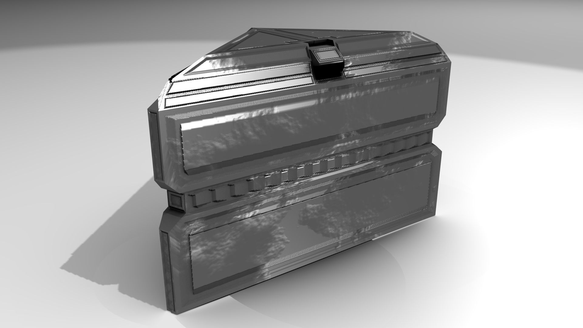 PBR Scifi Container and Industrial Assets Set Low-poly 3D model_20