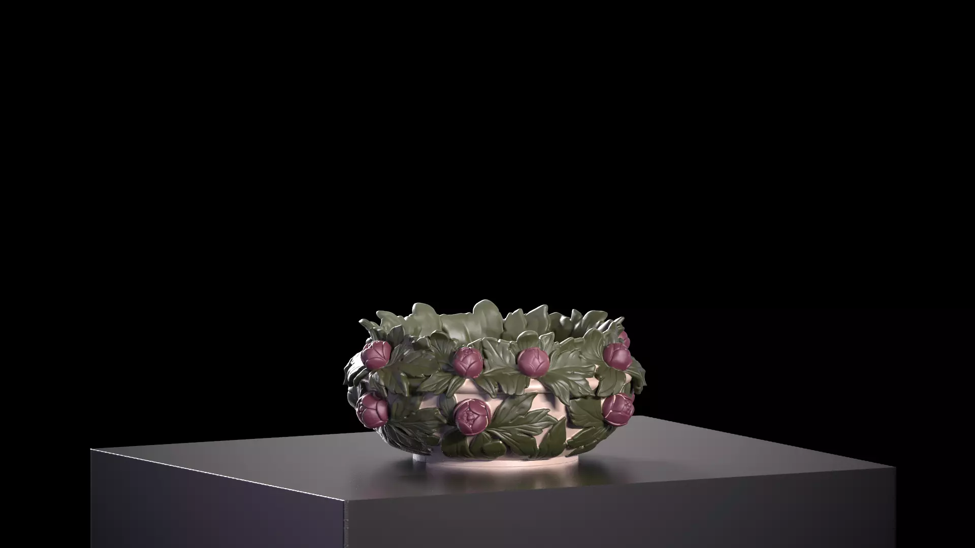 The Berry Harvest Wild Garden Bowl 3D print model