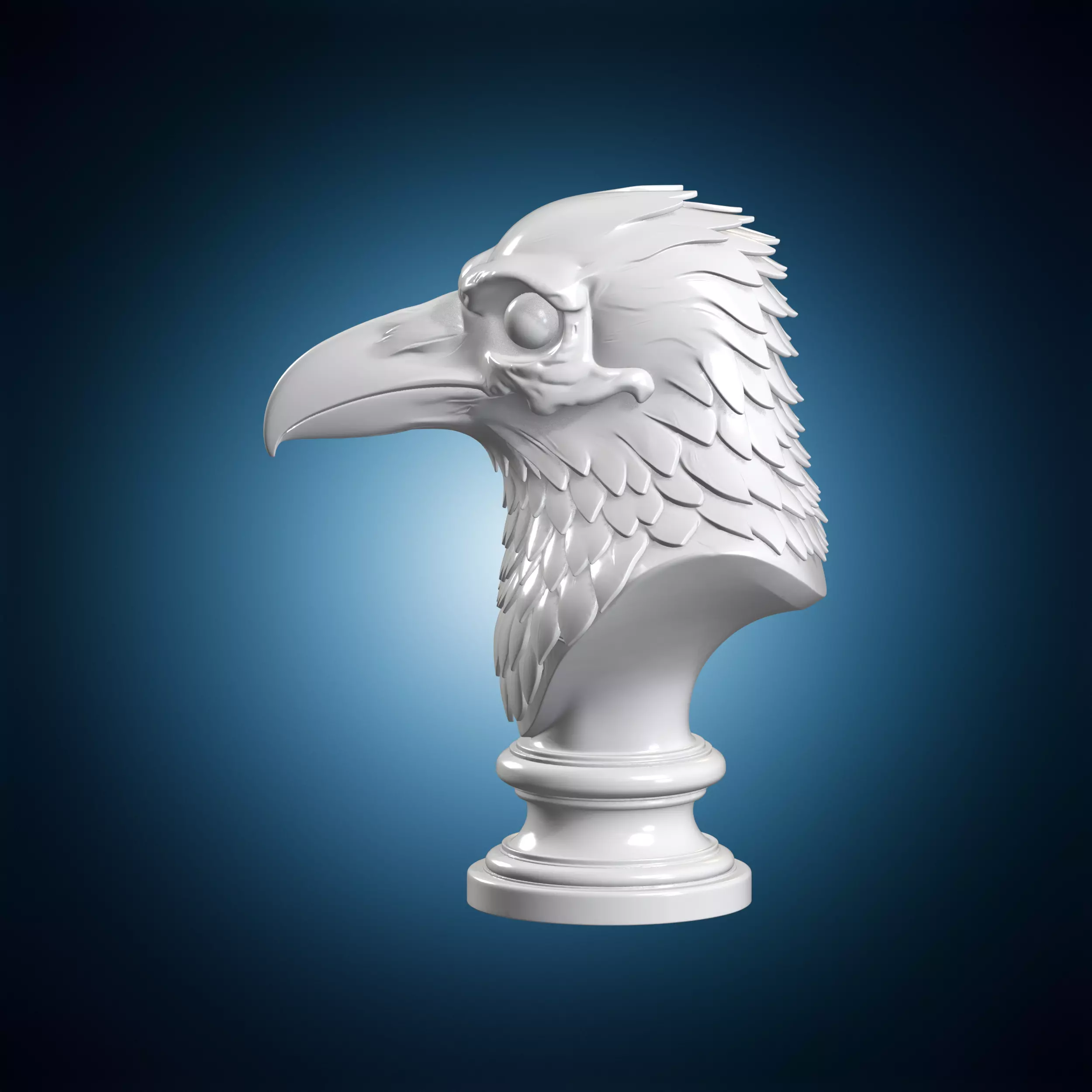 Raven Bust 3D Print Model 3D print model