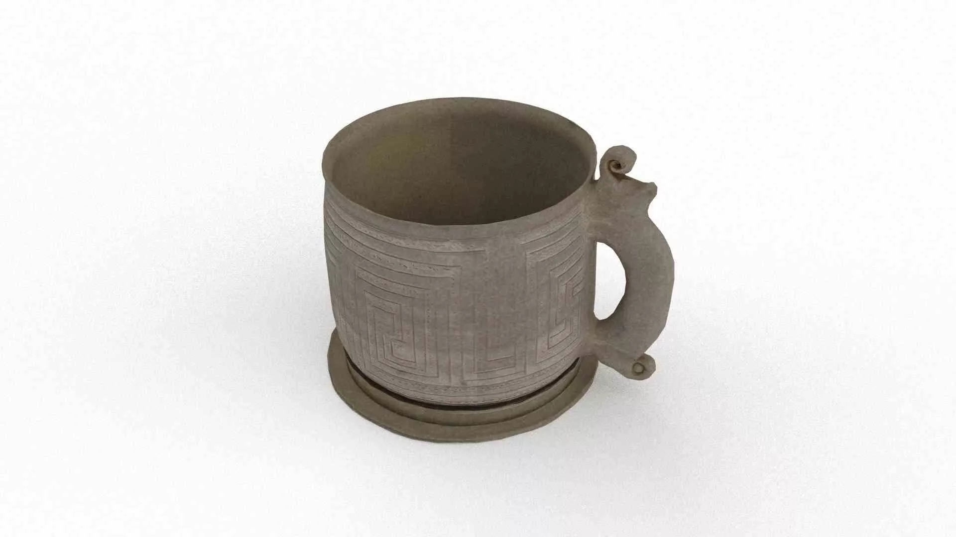 Minyue Pottery V Low-poly 3D model