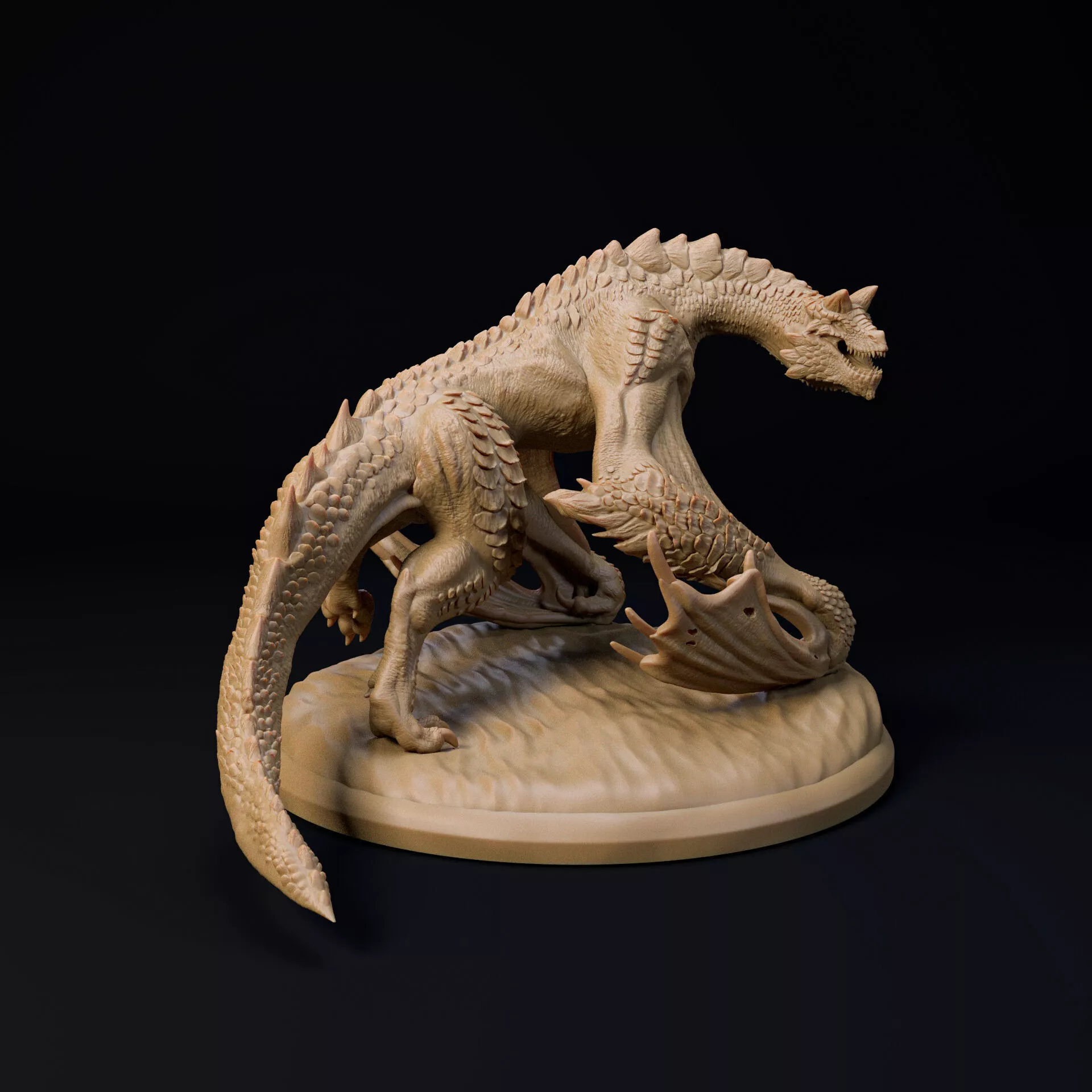 Young Dune Mauler Dragon pre-supported 3D print model