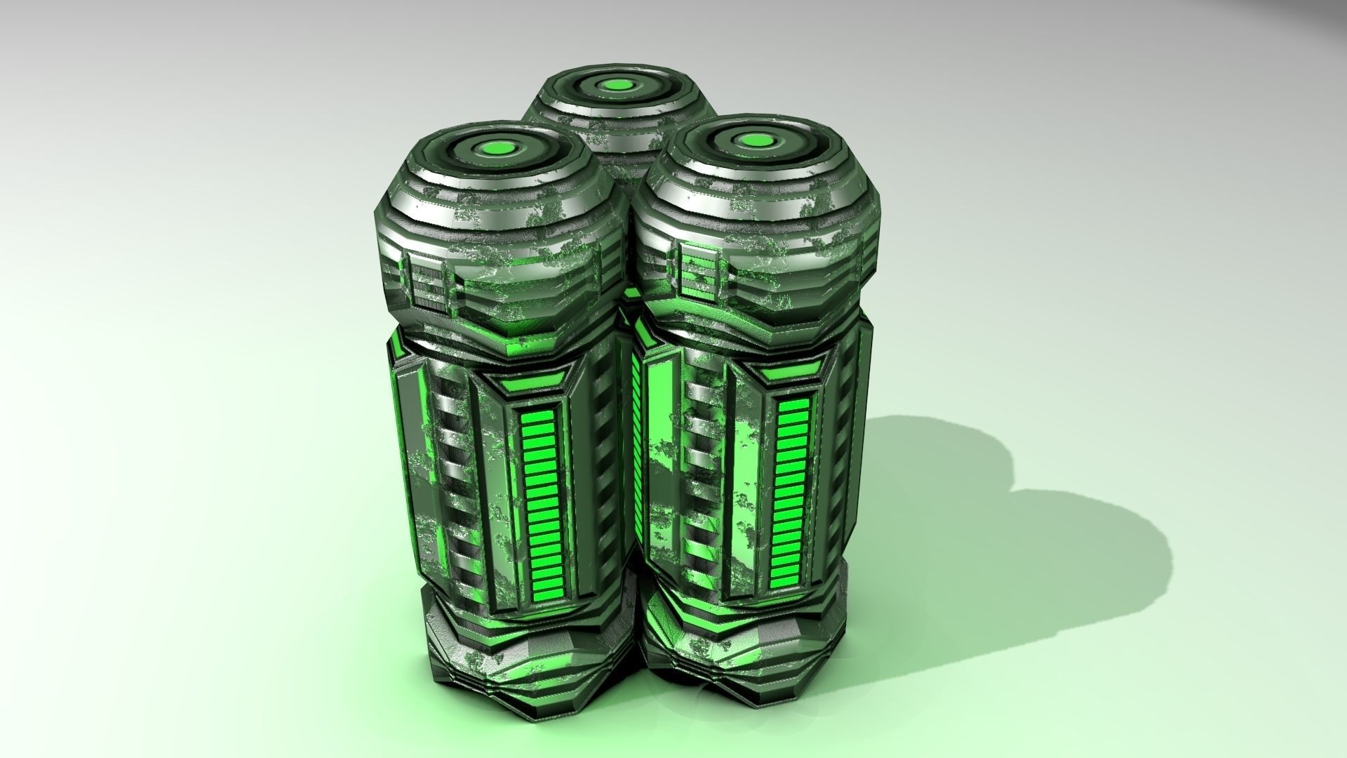 PBR Fuel Cell Generator Game Assets Low-poly 3D model_18