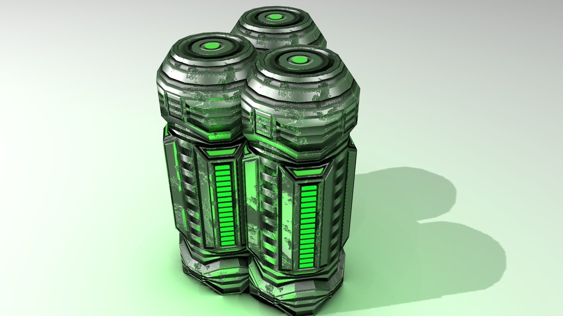 PBR Fuel Cell Generator Game Assets Low-poly 3D model_17