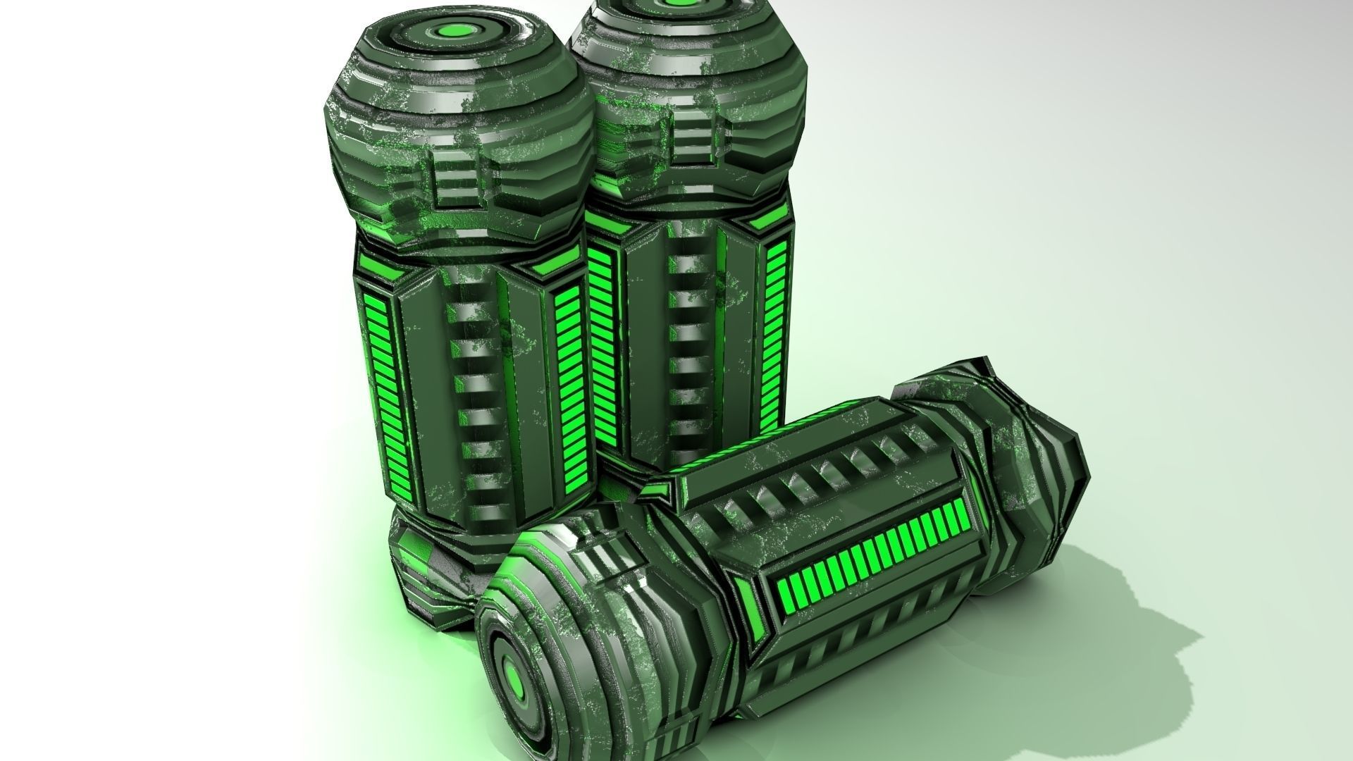 PBR Fuel Cell Generator Game Assets Low-poly 3D model_19