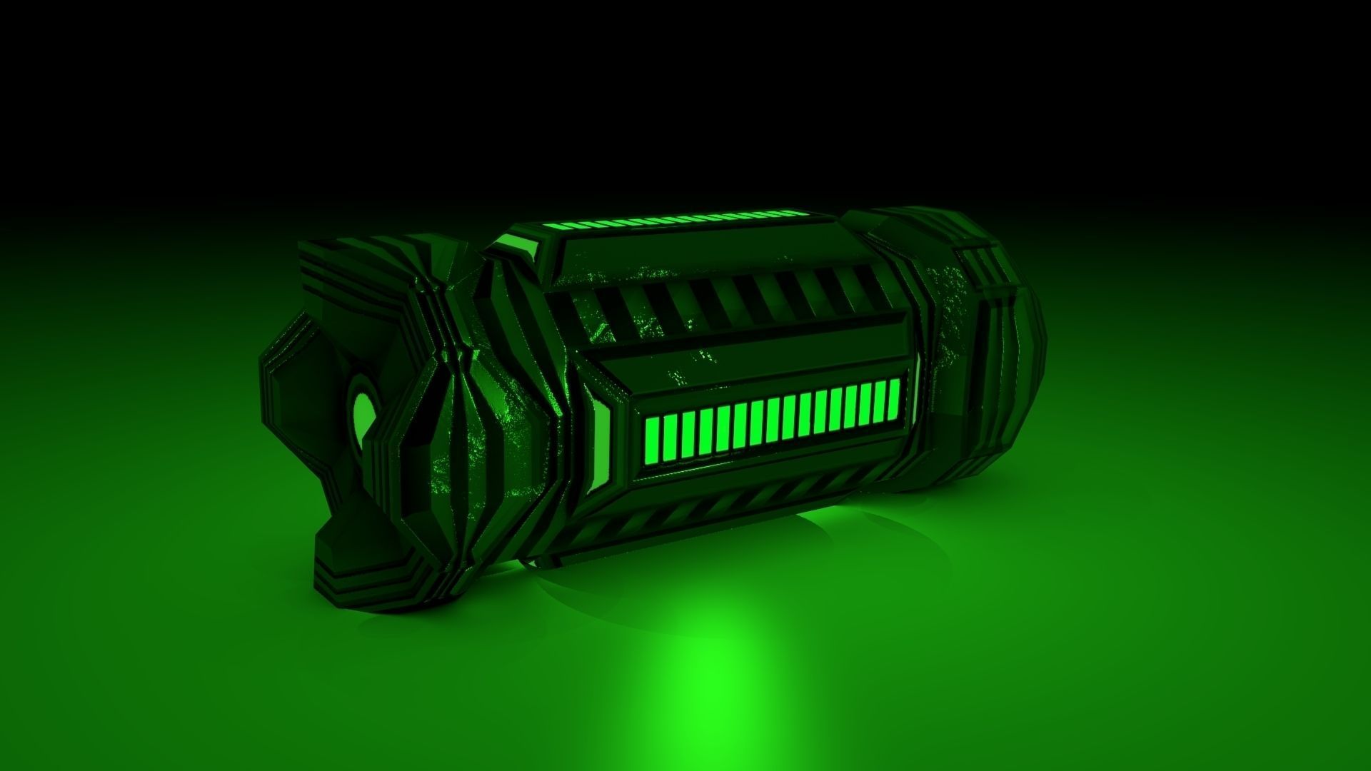 PBR Fuel Cell Generator Game Assets Low-poly 3D model_14