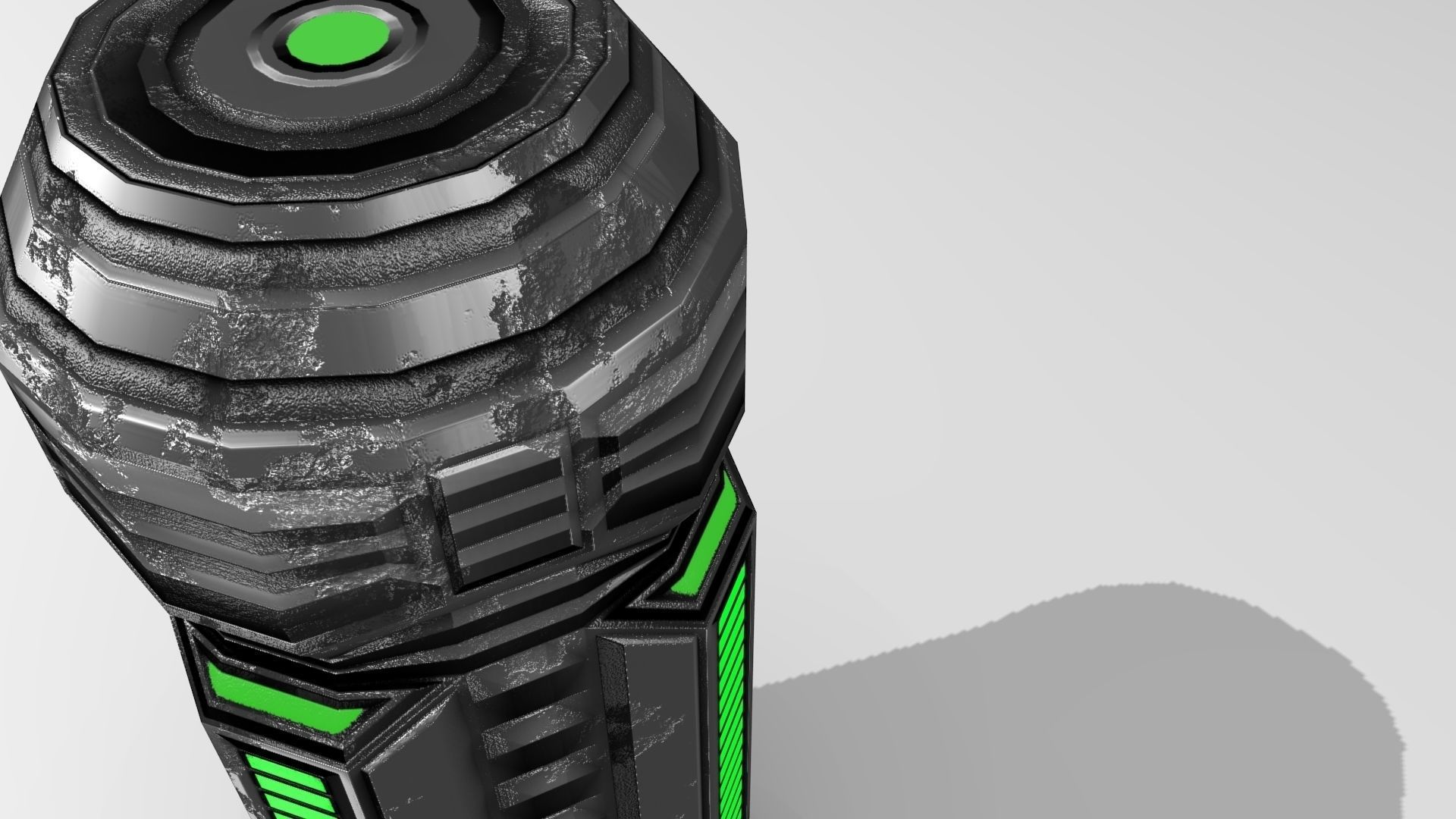 PBR Fuel Cell Generator Game Assets Low-poly 3D model_11